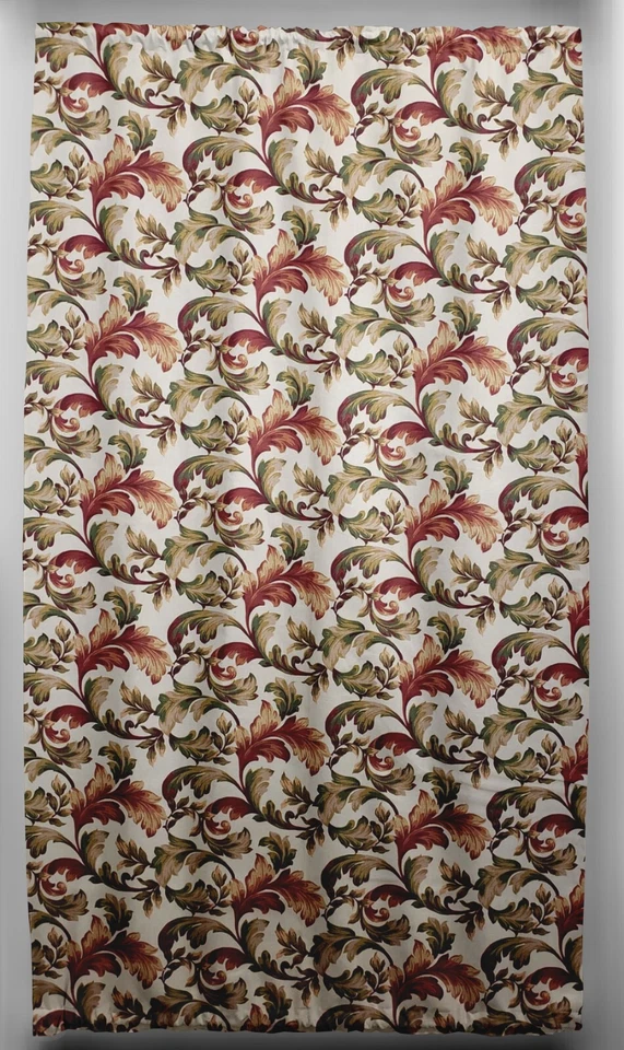 Panel Cortina Puerta Francesa Otoño Otoño Hojas Florales con Atar Trasero Foto 1 de 1