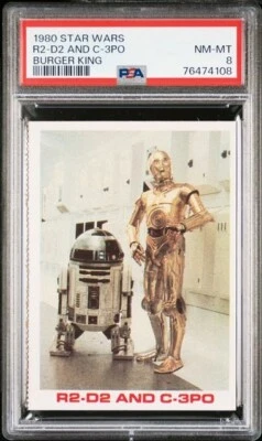 1980 Star Wars Burger King R2-D2 & C-3PO PSA 8 NM-MT - Image 1 of 2