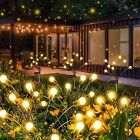 8-Pack Solar Garden Lights (Upgraded Long Lasting), 64 LED Firefly Solar Ligh...