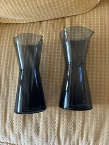IITTALA Finland Kartio Glass Pitcher Kaj Franck Dark Blue Rare Color 2 Available - Picture 1 of 6