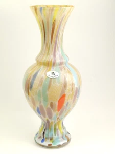 Vintage Maestri Vetrai Venetian Italian Italy Art Blown Glass Millefiori Vase - Picture 1 of 9