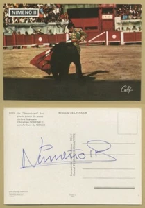 Nimeno II (1954-1991) - French matador - RARE in person back signed photo - 80s - Picture 1 of 3