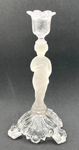 Vintage Attributed To Baccarat French Crystal Candlestick - Picture 1 of 15