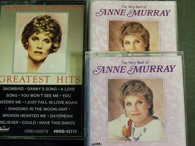 Anne Murray The Very Best of Tape 1 and 2 & Greatest Hits Cassettes Play Tested - Image 1 of 4