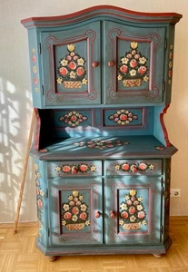 Allgäuer Sitzgruppe – Handbemalt, ca. 60 Jahre alt – Topzustand möbel antik - Bild 1 von 8