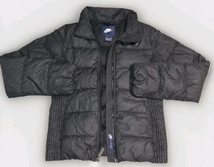 Nike Women's Puffer Jacket Black Down Fill Winter Coat Size Small  - Picture 1 of 9