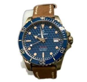 Boderry Bronze Blue Seaturtle Mens Watch - Picture 1 of 3
