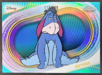 2025 Topps Chrome Disney Eeyore Teal Refractor /299 #143 LR - Image 1 of 4