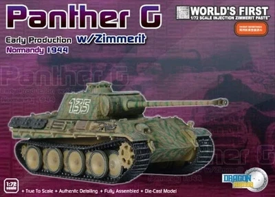 1/72 DRAGON Sd.Kfz.171 Panther 60125, Normandía, Francia, 1944, con Zimmerit COMO NUEVO Foto 1 de 3