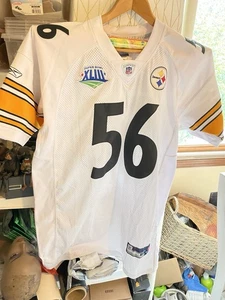 Camiseta deportiva blanca de los Steelers Super Bowl XLIII Lamar Woodley #56 - Imagen 1 de 8