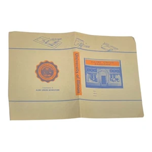 University of Illinois - Illini Union Bookstore Book Cover Circa 1950 - Picture 1 of 6