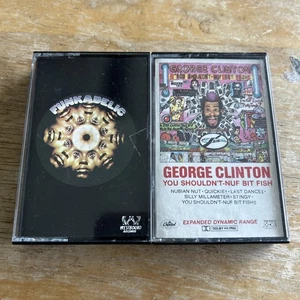 Funkadelic George Clinton Cassette Lot Self Titled WB-2000 You Shouldn’t Nuf Bit - Picture 1 of 11