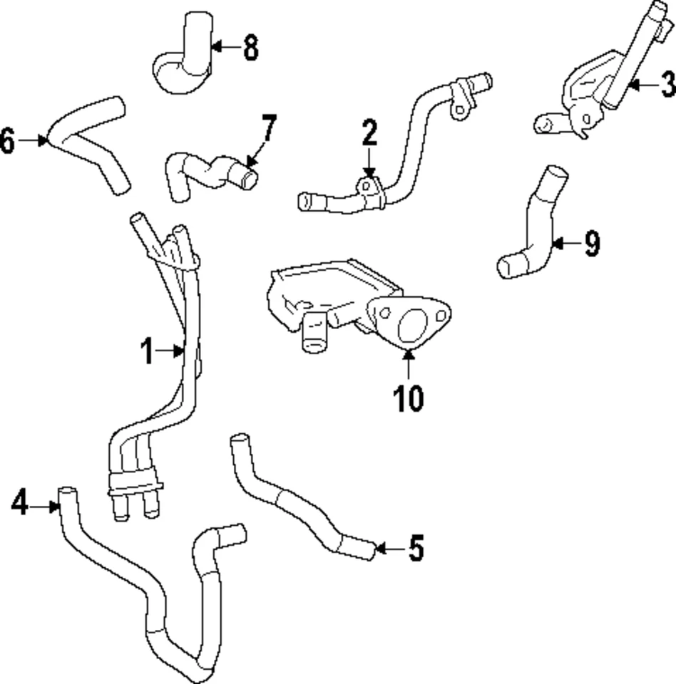 Подлинная байпасная труба Toyota 16268-F4010 - Изображение 1 из 1
