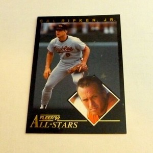 1992 Fleer MLB cards - All Star Inserts - Black and Gold Cards