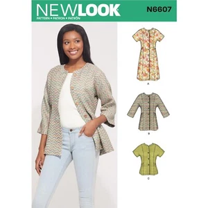 New Look SEWING PATTERN N6607 Misses' Mini Dress, Tunic & Top Sizes 10-22 - Picture 1 of 5