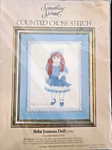 Vtg Bebe Jumeau French Doll Counted Cross Stitch Kit Something Special #50086 - Picture 1 of 3