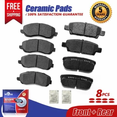 Juego de pastillas de freno de disco de cerámica delanteras y traseras para Jeep Compass Patriot Dodge Avenger Foto 1 de 4