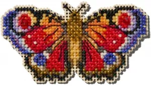 Peacock Butterfly Spring Bouquet 2025 Mill Hill Counted Glass Bead Kit &Treasure - Picture 1 of 1