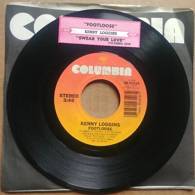 KENNY LOGGINS Footloose 45 7" POP Columbia Record Vinyl Records — 第 1/2 张图片