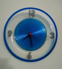 GUZZINI AQUARIUS OROLOGIO DA PARETE WALL CLOCK RELOJ VINTAGE MID CENTURY ITALY
