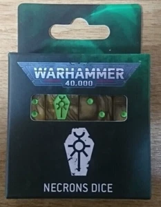Games Workshop Warhammer 40k Necrons Dice BNIB Necron D6 Set Sealed WH40K GW OOP - Picture 1 of 2
