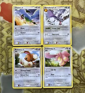 Y2K Pokémon Trading Cards Diamond Pearl Majestic Dawn Aerodactyl Lickitung Lot - Picture 1 of 2