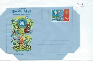 AEROGRAMAS GB - SIN USAR - ILUSTRADO - 364 - FESTIVO - 5p - Imagen 1 de 1