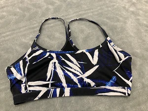 Fabletics Womens Black Blue White Sports Bra Size M - Bild 1 von 4