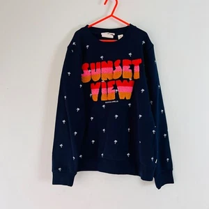 Sunset Views Rug Tufted Navy Blue Pullover Love & Luck Scotch & Soda R'Belle - Picture 1 of 15
