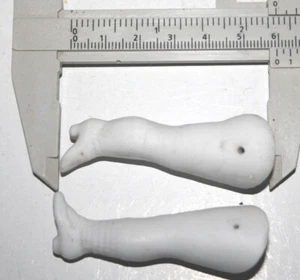 Antique pair legs for all bisque mignonette doll with molded shoes 2-3/8 inch - Picture 1 of 4