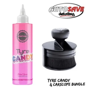 NEW 2022 Infinity Wax Tyre Candy 250ml and Carscope Tyre Dressing Brush - Picture 1 of 1