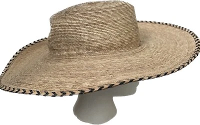 L*SPACE Dean Ala Ancha Beige Paja Sol Sombrero Talla Única Tejido Ala Foto 1 de 4