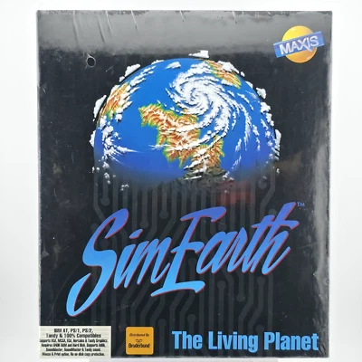 SimEarth: The Living Planet, 1990, Big Box, New & Sealed - Image 1 of 4