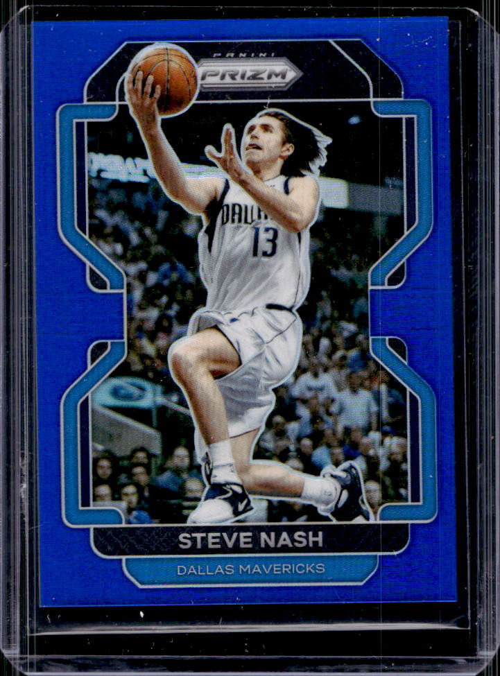 2021-22 Panini Prizm Steve Nash Blue Prizm #59/199 Mavericks