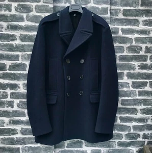 UltraRare & Great Dior Homme Hedi Slimane AW07  Thick Wool Navy Peacoat - Picture 1 of 18