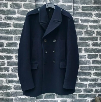 UltraRare & Great Dior Homme Hedi Slimane AW07  Thick Wool Navy Peacoat - Image 1 of 4