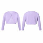 Girls Long Sleeves Knit Bolero Cardigan Shrug Dress Coat Button Sweater Jacket