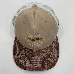 Guy Harvey Men's Billfish Marlin Mesh Snapback Trucker Cap Hat Brown Camo - Picture 1 of 8