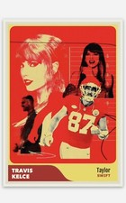Travis Kelce Taylor Swift Kansas City Chiefs NFL Singer Dating ACEO Trading Card
