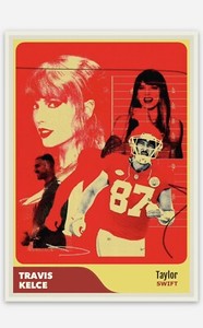 Travis Kelce Taylor Swift Kansas City Chiefs NFL Singer Dating ACEO Trading Card