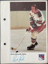 1971/72 Toronto Sun NHL Action Photo - David Alexander Balon (New York Rangers)