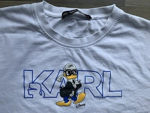 Camiseta Disney X Karl Lagerfeld Hombre Euro Talla XL Blanca (marca sutil) - Imagen 1 de 6