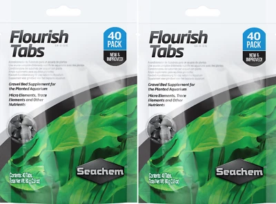 Fertilizante para plantas de acuario SEACHEM Flourish Root Tabs (40 TABS) X2 bolsas Foto 1 de 4