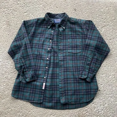 Vintage 1960’s Pendleton Tartan Plaid Wool Flannel — 第 1/4 张图片