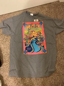 T-Shirt Fiesta San Antonio Texas Annual Festival Large 2020 grau - Bild 1 von 5