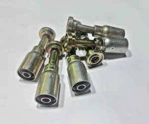(6) 08U-G08 WEATHERHEAD Steel 1/2" Hose x 1/2" Split Flange Straight SAE Code 61 - Picture 1 of 7