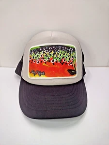 Authentic Abby Paffrath Art 4 All Trout Trucker Mesh Snapback Hat - Picture 1 of 9