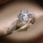 1.60Ct Round Cut Simulated Diamond Engagement Ring Solid 14K White Gold Size 5