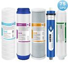 5 Stage 75 GPD Home Under Sink Reverse Osmosis RO Filtration System Water Filter