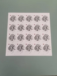 Vintage Rose Sheet 20 Forever US Postage Stamps LOVE HEART Romantic Wedding 2015 - Picture 1 of 3